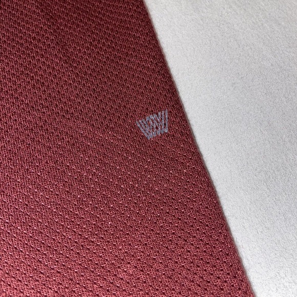 Mack Weldon Shirt men's Large Polo Short Sleeve Red Lightweight Performance Logo - Picture 10 of 11